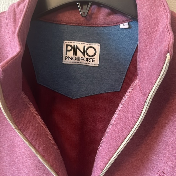 Men's Activewear Quarter Zips: Sport Performance Tops | PINO by PinoPorte Large - Picture 4 of 7